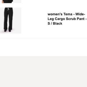 Figs black scrub pants small